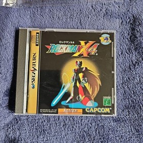 Sega Rockman X4 Sega Saturn Game Cartridge Used Authentic Collectible