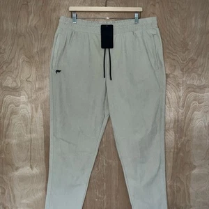 MEN’S FABLETICS THE CLUB CORD PANT JOGGERS SWEATPANTS CORDUROY BEIGE SIZE XL NEW - Picture 1 of 13