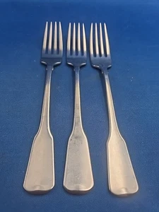 Lot of 3 Oneida AMERICAN COLONIAL Stainless Dinner Forks 7 1/4" - Picture 1 of 7