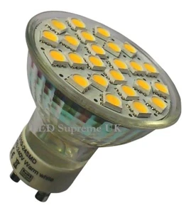 Bombilla blanca GU10 24 SMD LED 380LM 3.5W ~50W - Imagen 1 de 3