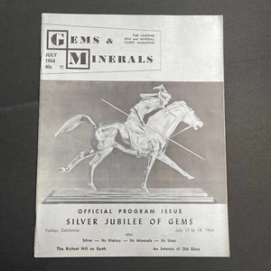 VTG Gems and Minerals Magazine July 1964 Silver in Butte MT Rockhound Lapidary - Picture 1 of 5