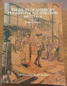 Treasury Of American Pen & Ink Illustration 1881-1938 Fridolf Johnson - Picture 1 of 9