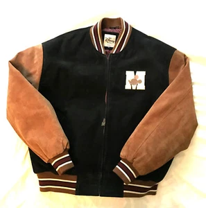 Vintage men's suede Mickey Mouse Jacket size large - Picture 1 of 10