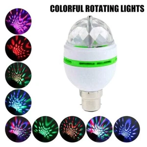 Magic 3W LED Party Lamp Rotating Bulb Disco Lamp Stage Light Bulb Crystal Ball - Picture 1 of 14