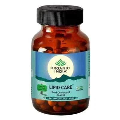 Organic India Lipidcare Capsules - Cholesterol Control 60 Capsules