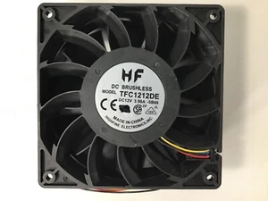 Highfine TFC1212DE 120*120*38mm DC12V 3.9A 4-PIN PWM Server Case Cooling Fan - Picture 1 of 4