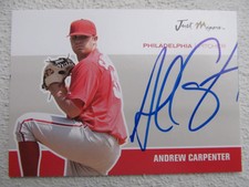 Phillies Andrew Carpenter Signed Autographed 2007 Just Minors Nr.Mint