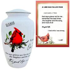 Nautical Cremation Urns for Adult Ashes - Urns for Human Ashes red birds Print