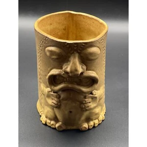 Jarrón de colección de los años 60-70 MCM Tiki Studio arte cerámica firmado arte popular escultura raro - Imagen 1 de 12
