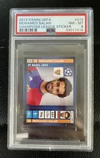 ⚽️2013 Panini Champions League Mohamed Salah RC Rookie Sticker #372 PSA 8 Basel