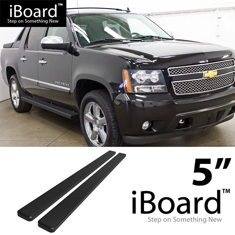 Running Board 5in Steel Black Fit Chevy Avalanche Suburban GMC Yukon XL 00-20 Foto 1 de 4