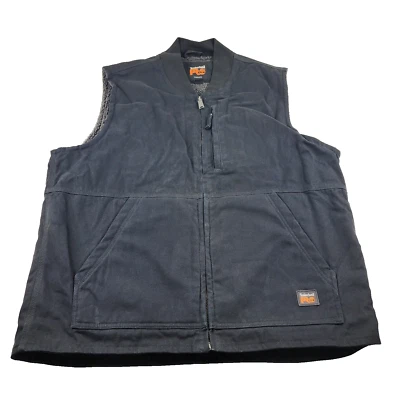 Size XL - Men's Timberland PRO® Gritman Fleece-Lined Canvas Vest - Image 1 of 4