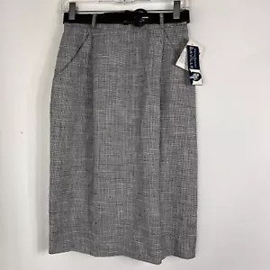 New Rena Rowan For Saville Pencil Skirt Women's Size 6 Knee Length Linen Blend - Picture 1 of 12