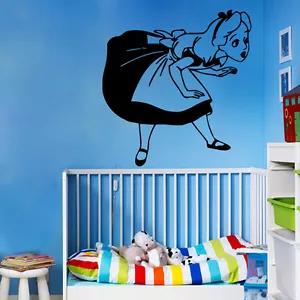 Wall Decal Alice In Wonderland Girls Room Vinyl Sticker Nursery Decor Art kk739 - Picture 1 of 5
