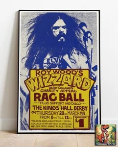 Roy Wood Wizzard 1973 Tour Poster Similar To A1 - 36"x24" - Picture 1 of 2