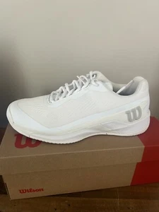 Wilson Rush Pro 4.0 Mens Tennis Shoes White/White - Picture 1 of 5
