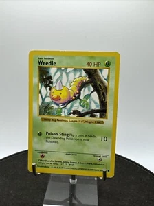 Pokemon Base Set Weedle Shadowless 69/102 1999 - Imagen 1 de 12