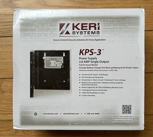 Keri Systems KPS-3 12VDC 2.8A Power Supply With Enclosure Panel - Picture 1 of 4