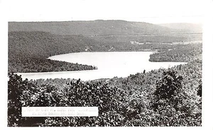 Cartolina Arkansas AR c1950 LAGO FORT SMITH osservazione Boston Mountain Lodge 2 - Foto 1 di 2