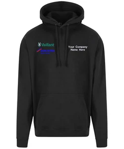 Hoodie Plumber Vaillant Worcester Bosch - Customised With Your Company Name - Picture 1 of 16