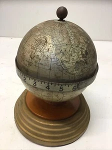 Kermit Bischof Kartograph Globusuhr Ohio Kunstprojekt Zinn Butterscotch Bakelit - Bild 1 von 19