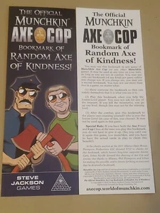 Offizielles Axe Cop Munchkin Lesezeichen der zufälligen Axt der Freundlichkeit Steve Jackson SJG - Bild 1 von 1