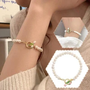 Tulpen Blumen Armband Perlen Perlenarmbandя - Bild 1 von 13
