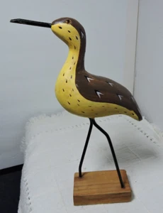 Tradewind Bay brand it is painted wood with metal legs on wood block - Picture 1 of 4