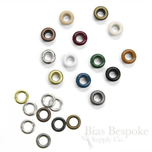 Set of 144, Size #00 Grommets (Hole Size 4.8mm), 13 Colors Available