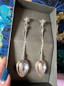 WEDGWOOD ACCESSORIES THOMAS CHERUB SPOONS SET OF 2 - Picture 1 of 7