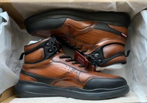 STACY ADAMS Men's Mayson Cognac Mid Lace Up Sneaker Fashion Boot Size 10 M New - Picture 1 of 9