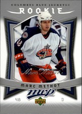 2007-08 Upper Deck MVP Blue Jackets Hockey Card #307 Marc Methot Rookie