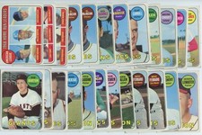1969 Topps 47 Common Card Lot With 4 Duplicates