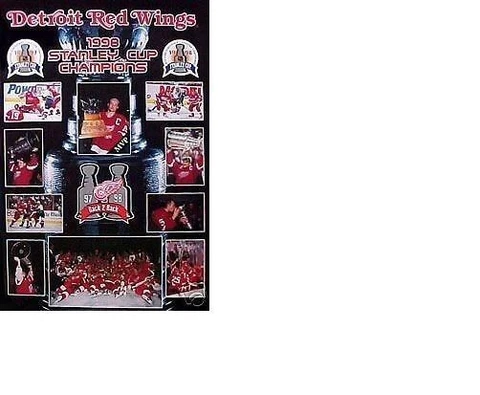 MINT 1998 stanley cup champions 2x DETROIT RED WINGS STEVE YZERMAN POSTER Cover