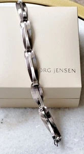 * SALE* RARE GEORG JENSEN MID CENTURY SILVER BRACELET 19cm - Picture 1 of 13