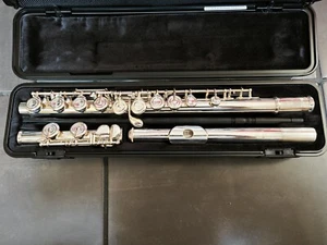 Yamaha YFL312 Silver Head Flute Instrument with Hard Case - Picture 1 of 4