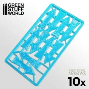 Charge and Retreat Pfeile - Hellblau - Wargames Basing Tokens Modellbau - Bild 1 von 2