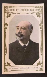 Chromo GUERIN BOUTRON Celebrità #13 GAUTHIER Ministro dei lavori pubblici 1905 - Foto 1 di 1