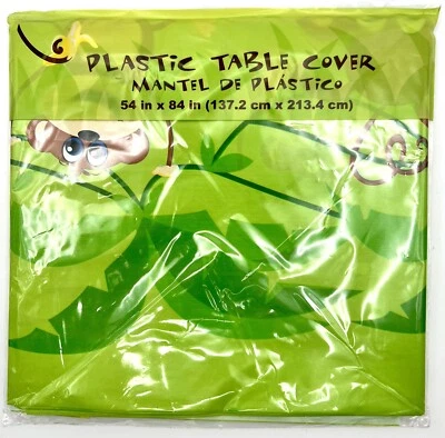 Monkeys Jungle Safari Animal Kids Birthday Party Decoration Plastic Tablecover - Image 1 of 2