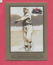2002 Fleer Fall Classics # 16  Babe Ruth SP Photo Variation Red Sox