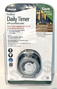 NUEVO Temporizador diario Westek TM11DOLB OUTDOOR con toma de tierra - Imagen 1 de 8