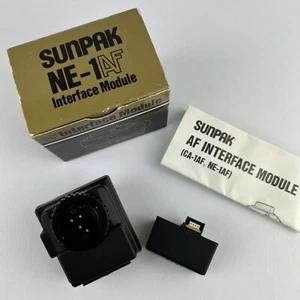 Sunpak NE-1 AF Interface Module For Nikon AF Cameras, NOS VINTAGE MADE IN JAPAN - Picture 1 of 12