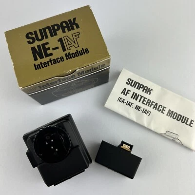 Sunpak NE-1 AF Interface Module For Nikon AF Cameras, NOS VINTAGE MADE IN JAPAN - Image 1 of 4