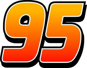 NEW FOR 2023 #95 Lightning McQueen Sticker Decal - SM thru XL - Various color