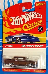 Chevy Bel Air Spectraflame 2005 Classics Serie 1 #1 '57 oro oscuro Hot Wheels - Imagen 1 de 2