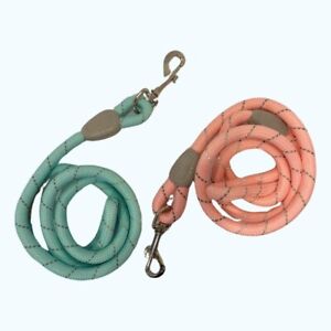 Pastel Dog Leash with Collar Clip 5ft Dog Running Leash Hands Free New