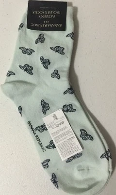 Nuevo con etiquetas Pantalones para mujer Banana Republic mariposa talla única calcetines Foto 1 de 2