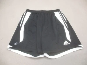 ADIDAS CLIMALITE Size L Boys Black Stretch Waist Training Gym Running Shorts 757 - Picture 1 of 9