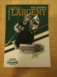 2010-11 Panini Playoff Contenders cuero Kari Lehtonen #10 estrellas de Dallas - Imagen 1 de 2