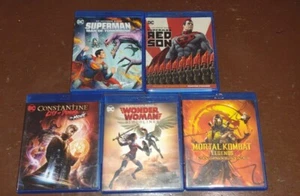 DC Comics Blu Ray Bundle, 5 Different Movies - Picture 1 of 7